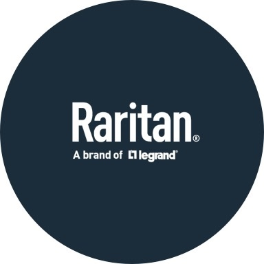 Raritan logo with navy blue background
