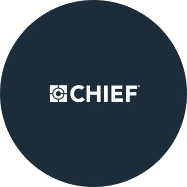 Chief logo with navy blue background