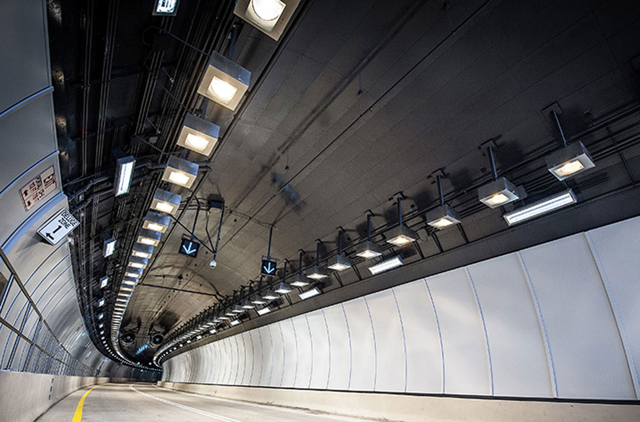 Tunnel underpass with Kenall lighting