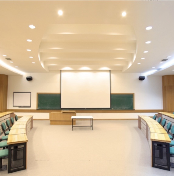 Lighting solutions in a college classroom