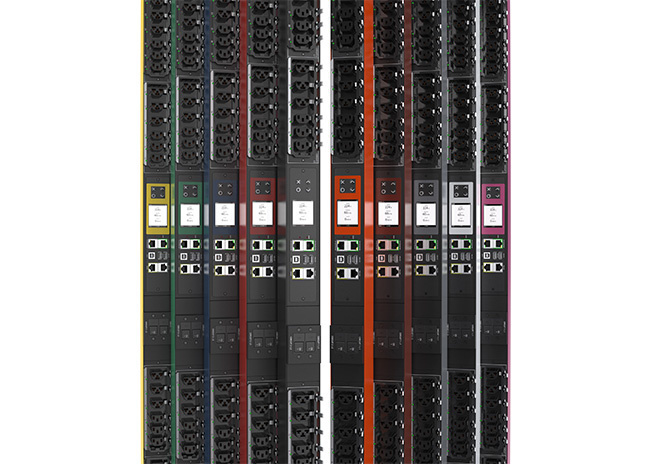 Raritan Rack PDUs in multiple color variations