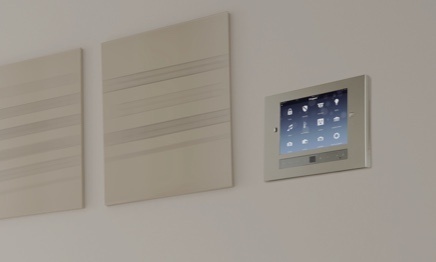 iPad in wall that controls home