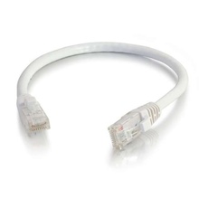Q-Series Patch Cords, CAT6, booted, White, 10 FT
