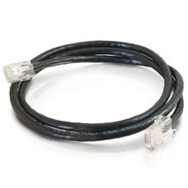 Q-Series Patch Cords, CAT6, Non-Booted, Black, 10 FT
