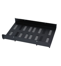 Adjustable Equipment Shelf - vented - 3.34 in H x 17.50 in W x 27 in - 32 in D