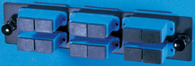 6-SC-Duplex (12 fibers) single mode adapters with ceramic alignment sleeves