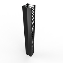 Q-Series Vertical Manager - 7 ft H x 6 in wide - single sided