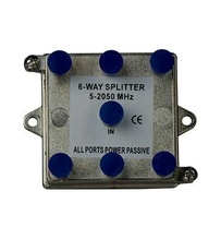 6-Way 2GHz Vertical Coax Splitter
