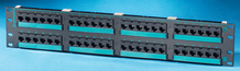 Clarity 5E 48-port panel - Cat5e - six-port modules - 19 in x 3.5 in