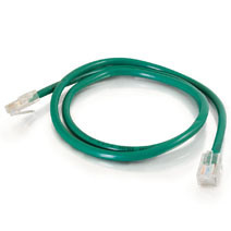 Q-Series Patch Cords, CAT6, Non-Booted, Green, 1 FT