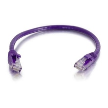 Q-Series Patch Cords, CAT6, booted, Purple, 3 FT