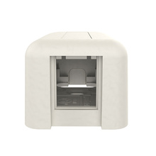 HDJ Plastic Surface Mount Box - Single Port - Fog White