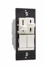 LS Series Dual Fan Speed Control|Dimmer, White