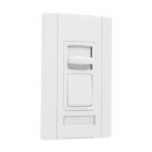 Slide Dimmer Variable Speed, 6A, Narrow, Ivory