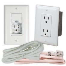 ENCLOSURE IN-WALL POWER KIT, 6FT - WHITE