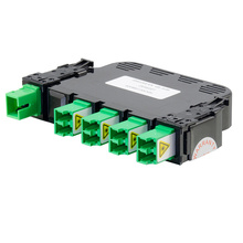 HDCA Pol Fiber Splitter Cassette - 1x8 - 1 SC to 8 LC - APC - OS2