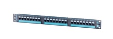 24-PORT FLAT SNAP CLARITY 10G CAT6A PANEL WITH 6-PORT MODULES