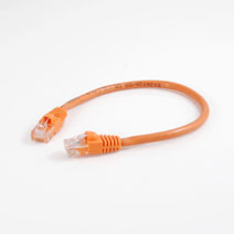 Q-Series Patch Cords, CAT6, booted, Orange, 5 FT