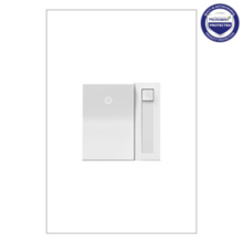 adorne® 450W CFL/LED Paddle Dimmer, White, with Microban®