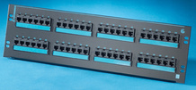 Clarity 6 48-port Category 6 patch panel - six-port modules - 19 in x 5.25 in