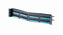 48-PORT ANGLED SNAP CLARITY 6 PANEL WITH 6-PORT MODULES