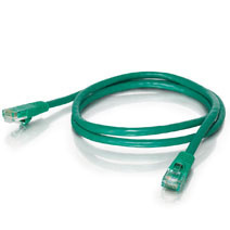 Q-Series Patch Cords, CAT6, booted, Green, 10 FT