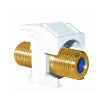 Recessed Self-Terminating F-Connector, White