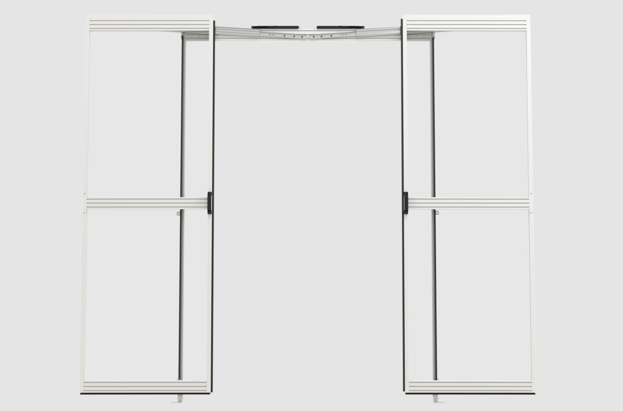Image showing wide open sliding doors for the Professional Series Sliding Doors offered by Legrand