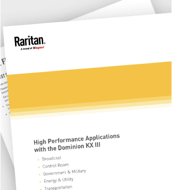 High Performance Applications with the Dominion KX III White Paper - Mobile